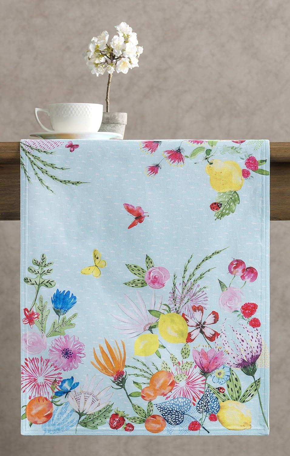 imageMaison dHermine Table Runner 100 Cotton Single Layer Easter Table Runners 72 inches Long Home Kitchen Dining Party ampamp Camping  Easter Decorations Spring ampamp Summer Printemps 1450quot x 72quot27  Jardin Dete  Mint