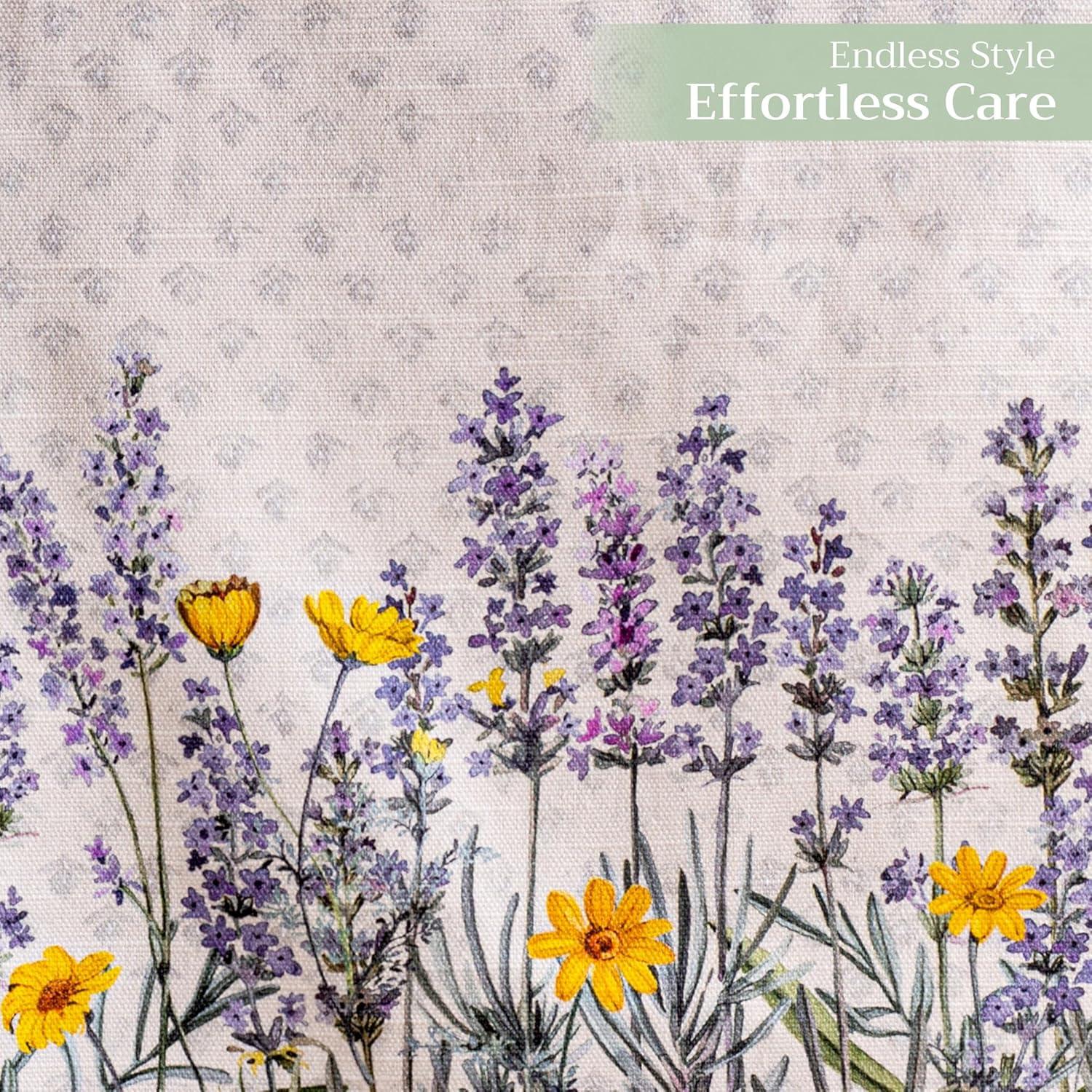 imageMaison dHermine Table Runner 100 Cotton Single Layer Easter Table Runners 72 inches Long Home Kitchen Dining Party ampamp Camping  Easter Decorations Spring ampamp Summer Printemps 1450quot x 72quot18  Fanny Lavender