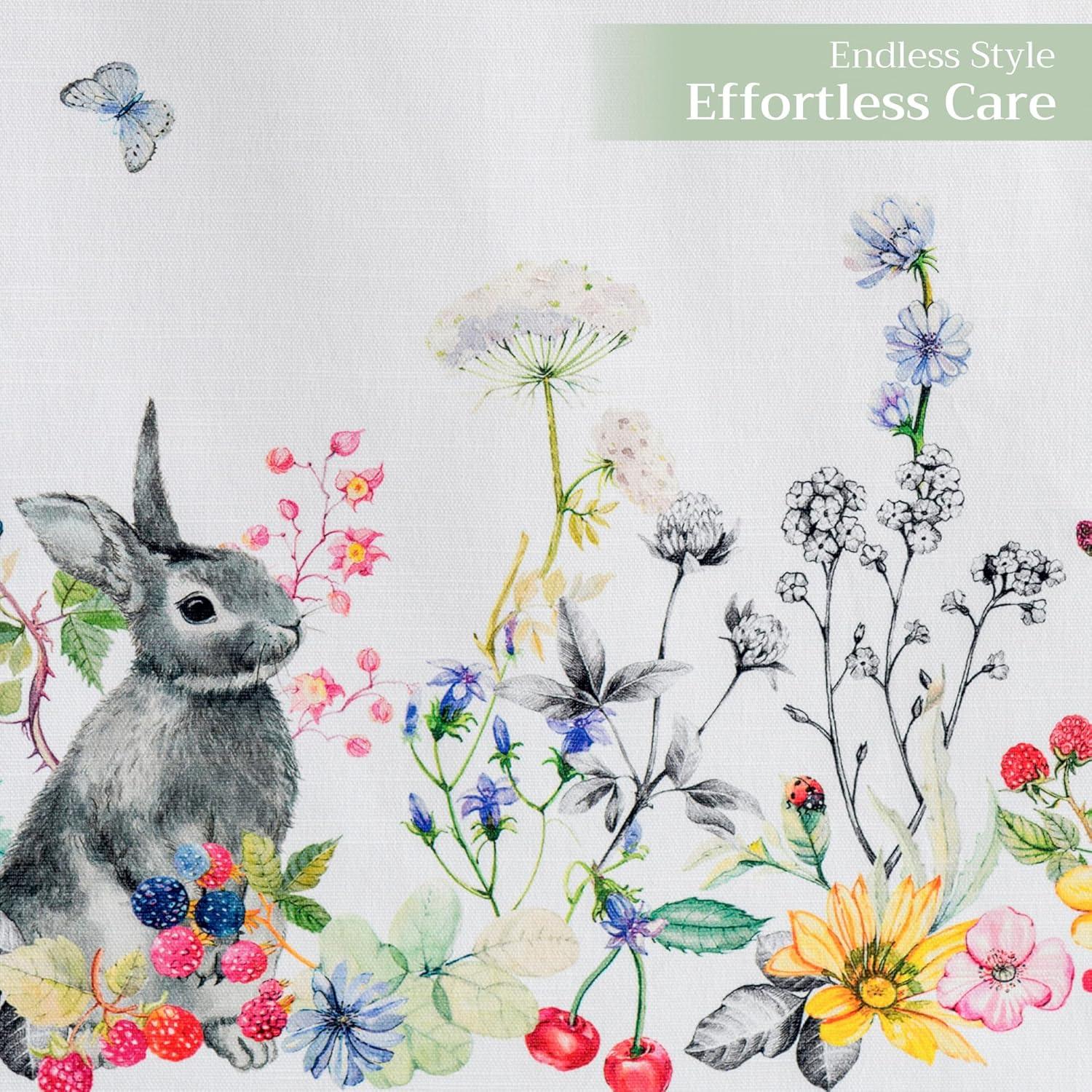 imageMaison dHermine Table Runner 100 Cotton Single Layer Easter Table Runners 72 inches Long Home Kitchen Dining Party ampamp Camping  Easter Decorations Spring ampamp Summer Printemps 1450quot x 72quot10  Printemps
