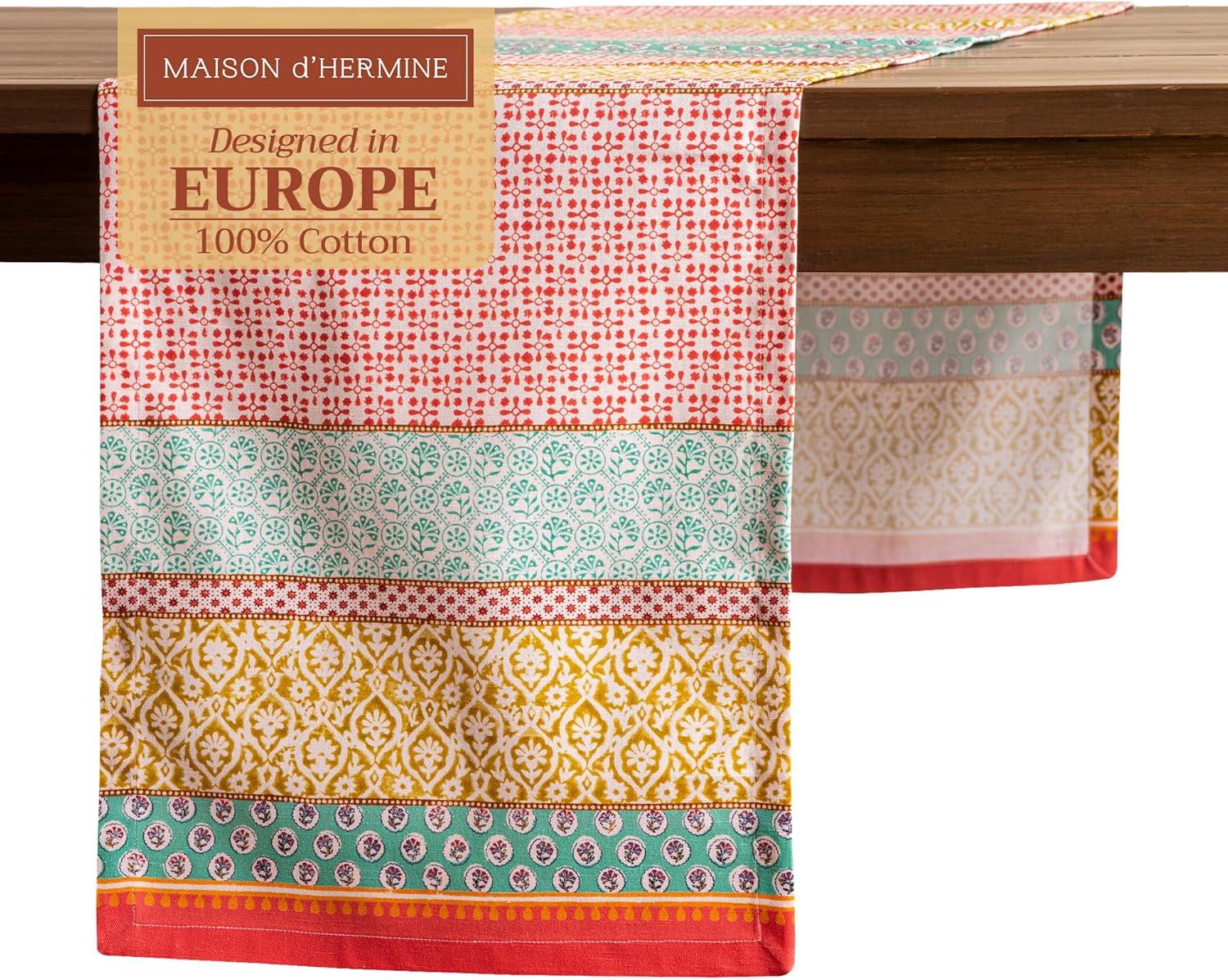 imageMaison dHermine Table Runner 100 Cotton Single Layer Easter Table Runners 72 inches Long Home Kitchen Dining Party ampamp Camping  Easter Decorations Spring ampamp Summer Printemps 1450quot x 72quot06  Provence