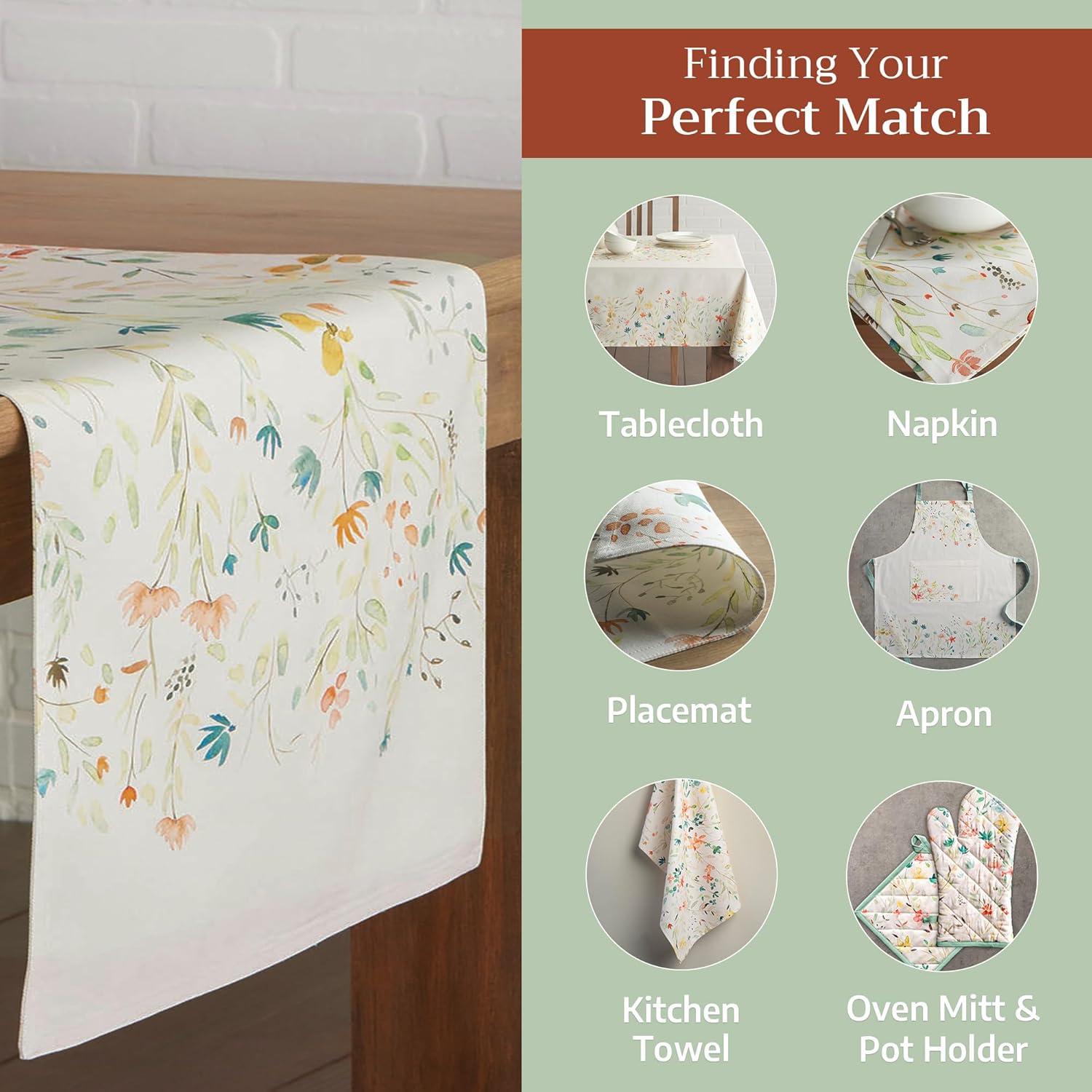 imageMaison dHermine Table Runner 100 Cotton Single Layer Easter Table Runners 72 inches Long Home Kitchen Dining Party ampamp Camping  Easter Decorations Spring ampamp Summer Printemps 1450quot x 72quot03  Colmar