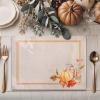 imageMaison d Hermine Placemat 100 Cotton Decorative Placemats Washable Cloth Placemats Home Wedding Restaurant Party ampamp Camping Potiron  ThanksgivingChristmas Set of 405  Potiron