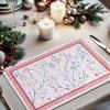 imageMaison d Hermine Placemat 100 Cotton Decorative Placemats Washable Cloth Placemats Home Wedding Restaurant Party ampamp Camping Potiron  ThanksgivingChristmas Set of 407  Fairy Christmas