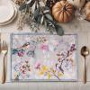 imageMaison d Hermine Placemat 100 Cotton Decorative Placemats Washable Cloth Placemats Home Wedding Restaurant Party ampamp Camping Potiron  ThanksgivingChristmas Set of 410  Equinoxe  Grey