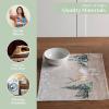 imageMaison d Hermine Placemat 100 Cotton Decorative Placemats Washable Cloth Placemats Home Wedding Restaurant Party ampamp Camping Potiron  ThanksgivingChristmas Set of 402  Deer in the Woods
