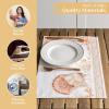 imageMaison d Hermine Placemat 100 Cotton Decorative Placemats Washable Cloth Placemats Home Wedding Restaurant Party ampamp Camping Potiron  ThanksgivingChristmas Set of 412  Giving Thanks