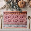 imageMaison d Hermine Placemat 100 Cotton Decorative Placemats Washable Cloth Placemats Home Wedding Restaurant Party ampamp Camping Potiron  ThanksgivingChristmas Set of 422  Fair Isle
