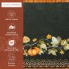 imageMaison d Hermine Placemat 100 Cotton Decorative Placemats Washable Cloth Placemats Home Wedding Restaurant Party ampamp Camping Potiron  ThanksgivingChristmas Set of 415  Pumpkin Garden  Dark Green