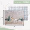 imageMaison d Hermine Placemat 100 Cotton Decorative Placemats Washable Cloth Placemats Home Wedding Restaurant Party ampamp Camping Potiron  ThanksgivingChristmas Set of 402  Deer in the Woods
