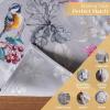 imageMaison d Hermine Placemat 100 Cotton Decorative Placemats Washable Cloth Placemats Home Wedding Restaurant Party ampamp Camping Potiron  ThanksgivingChristmas Set of 410  Equinoxe  Grey