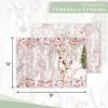 imageMaison d Hermine Placemat 100 Cotton Decorative Placemats Washable Cloth Placemats Home Wedding Restaurant Party ampamp Camping Potiron  ThanksgivingChristmas Set of 423  Amazonia