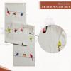 imageMaison dHermine Table Runner 100 Cotton Single Layer Easter Table Runners 72 inches Long Home Kitchen Dining Party ampamp Camping  Easter Decorations Spring ampamp Summer Printemps 1450quot x 72quot09  Birdies on Wire