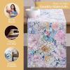 imageMaison dHermine Table Runner 100 Cotton Single Layer Easter Table Runners 72 inches Long Home Kitchen Dining Party ampamp Camping  Easter Decorations Spring ampamp Summer Printemps 1450quot x 72quot22  Floral Love