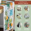 imageMaison dHermine Table Runner 100 Cotton Single Layer Easter Table Runners 72 inches Long Home Kitchen Dining Party ampamp Camping  Easter Decorations Spring ampamp Summer Printemps 1450quot x 72quot16  Agrume