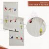 imageMaison dHermine Table Runner 100 Cotton Single Layer Easter Table Runners 72 inches Long Home Kitchen Dining Party ampamp Camping  Easter Decorations Spring ampamp Summer Printemps 1450quot x 72quot09  Birdies on Wire