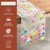 imageMaison dHermine Table Runner 100 Cotton Single Layer Easter Table Runners 72 inches Long Home Kitchen Dining Party ampamp Camping  Easter Decorations Spring ampamp Summer Printemps 1450quot x 72quot25  Jardin Dete  Fog