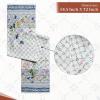 imageMaison dHermine Table Runner 100 Cotton Single Layer Easter Table Runners 72 inches Long Home Kitchen Dining Party ampamp Camping  Easter Decorations Spring ampamp Summer Printemps 1450quot x 72quot05  Faience