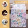 imageMaison dHermine Table Runner 100 Cotton Single Layer Easter Table Runners 72 inches Long Home Kitchen Dining Party ampamp Camping  Easter Decorations Spring ampamp Summer Printemps 1450quot x 72quot22  Floral Love