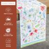 imageMaison dHermine Table Runner 100 Cotton Single Layer Easter Table Runners 72 inches Long Home Kitchen Dining Party ampamp Camping  Easter Decorations Spring ampamp Summer Printemps 1450quot x 72quot24  Just Floral