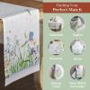 imageMaison dHermine Table Runner 100 Cotton Single Layer Easter Table Runners 72 inches Long Home Kitchen Dining Party ampamp Camping  Easter Decorations Spring ampamp Summer Printemps 1450quot x 72quot07  Fleurs De Mai