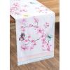 imageMaison dHermine Table Runner 100 Cotton Single Layer Easter Table Runners 72 inches Long Home Kitchen Dining Party ampamp Camping  Easter Decorations Spring ampamp Summer Printemps 1450quot x 72quot08  Blossoms in Spring