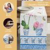 imageMaison dHermine Table Runner 100 Cotton Single Layer Easter Table Runners 72 inches Long Home Kitchen Dining Party ampamp Camping  Easter Decorations Spring ampamp Summer Printemps 1450quot x 72quot14  Canton