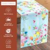 imageMaison dHermine Table Runner 100 Cotton Single Layer Easter Table Runners 72 inches Long Home Kitchen Dining Party ampamp Camping  Easter Decorations Spring ampamp Summer Printemps 1450quot x 72quot27  Jardin Dete  Mint
