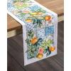 imageMaison dHermine Table Runner 100 Cotton Single Layer Easter Table Runners 72 inches Long Home Kitchen Dining Party ampamp Camping  Easter Decorations Spring ampamp Summer Printemps 1450quot x 72quot16  Agrume