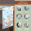 imageMaison dHermine Table Runner 100 Cotton Single Layer Easter Table Runners 72 inches Long Home Kitchen Dining Party ampamp Camping  Easter Decorations Spring ampamp Summer Printemps 1450quot x 72quot27  Jardin Dete  Mint