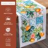 imageMaison dHermine Table Runner 100 Cotton Single Layer Easter Table Runners 72 inches Long Home Kitchen Dining Party ampamp Camping  Easter Decorations Spring ampamp Summer Printemps 1450quot x 72quot16  Agrume