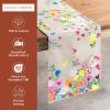 imageMaison dHermine Table Runner 100 Cotton Single Layer Easter Table Runners 72 inches Long Home Kitchen Dining Party ampamp Camping  Easter Decorations Spring ampamp Summer Printemps 1450quot x 72quot25  Jardin Dete  Fog