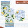 imageMaison dHermine Table Runner 100 Cotton Single Layer Easter Table Runners 72 inches Long Home Kitchen Dining Party ampamp Camping  Easter Decorations Spring ampamp Summer Printemps 1450quot x 72quot28  Citrus