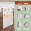 imageMaison dHermine Table Runner 100 Cotton Single Layer Easter Table Runners 72 inches Long Home Kitchen Dining Party ampamp Camping  Easter Decorations Spring ampamp Summer Printemps 1450quot x 72quot19  Summer Whisper