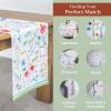 imageMaison dHermine Table Runner 100 Cotton Single Layer Easter Table Runners 72 inches Long Home Kitchen Dining Party ampamp Camping  Easter Decorations Spring ampamp Summer Printemps 1450quot x 72quot24  Just Floral