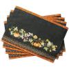 imageMaison d Hermine Placemat 100 Cotton Decorative Placemats Washable Cloth Placemats Home Wedding Restaurant Party ampamp Camping Potiron  ThanksgivingChristmas Set of 415  Pumpkin Garden  Dark Green