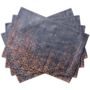 imageMaison d Hermine Placemat 100 Cotton Decorative Placemats Washable Cloth Placemats Home Wedding Restaurant Party ampamp Camping Potiron  ThanksgivingChristmas Set of 416  Imperfection