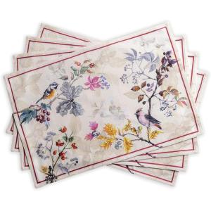imageMaison d Hermine Placemat 100 Cotton Decorative Placemats Washable Cloth Placemats Home Wedding Restaurant Party ampamp Camping Potiron  ThanksgivingChristmas Set of 403  Equinoxe  Beige