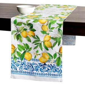 imageMaison dHermine Table Runner 100 Cotton Single Layer Easter Table Runners 72 inches Long Home Kitchen Dining Party ampamp Camping  Easter Decorations Spring ampamp Summer Printemps 1450quot x 72quot11  Cedrat