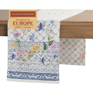 imageMaison dHermine Table Runner 100 Cotton Single Layer Easter Table Runners 72 inches Long Home Kitchen Dining Party ampamp Camping  Easter Decorations Spring ampamp Summer Printemps 1450quot x 72quot05  Faience