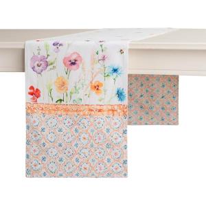 imageMaison dHermine Table Runner 100 Cotton Single Layer Easter Table Runners 72 inches Long Home Kitchen Dining Party ampamp Camping  Easter Decorations Spring ampamp Summer Printemps 1450quot x 72quot19  Summer Whisper