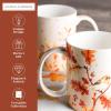 imageMaison d Hermine Coffee Mug with Handles Fine Bone China Pack of One Coffee Mug for Hot Beverages Cappuccino Latte Home Restaurant Perfect for Men ampamp Women Champ De Mars  Paris 15 Ounce3  Oak Leaves