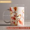 imageMaison d Hermine Coffee Mug with Handles Fine Bone China Pack of One Coffee Mug for Hot Beverages Cappuccino Latte Home Restaurant Perfect for Men ampamp Women Champ De Mars  Paris 15 Ounce3  Oak Leaves  Robin Loves Berries