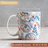 imageMaison d Hermine Coffee Mug with Handles Fine Bone China Pack of One Coffee Mug for Hot Beverages Cappuccino Latte Home Restaurant Perfect for Men ampamp Women Champ De Mars  Paris 15 Ounce8  Indian Floral