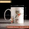 imageMaison d Hermine Coffee Mug with Handles Fine Bone China Pack of One Coffee Mug for Hot Beverages Cappuccino Latte Home Restaurant Perfect for Men ampamp Women Champ De Mars  Paris 15 Ounce1  Whitish Shabby Chique  Winter Robin