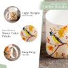 imageMaison d Hermine Coffee Mug with Handles Fine Bone China Pack of One Coffee Mug for Hot Beverages Cappuccino Latte Home Restaurant Perfect for Men ampamp Women Champ De Mars  Paris 15 Ounce3  Oak Leaves  Robin Loves Berries