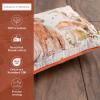 imageMaison d Hermine Decorative Pillow Covers 20x20 Inch Square 100 Cotton Throw Pillow Covers with Zipper  Chair Couches Sofas Bedroom Home for Easter Decorations Savana Jouy  Beige29  Pumpkin Passion
