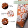 imageMaison d Hermine Decorative Pillow Covers 20x20 Inch Square 100 Cotton Throw Pillow Covers with Zipper  Chair Couches Sofas Bedroom Home for Easter Decorations Savana Jouy  Beige30  Pretty Autumn