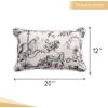 imageMaison d Hermine Decorative Pillow Covers 20x20 Inch Square 100 Cotton Throw Pillow Covers with Zipper  Chair Couches Sofas Bedroom Home for Easter Decorations Savana Jouy  Beige25  Bonobo  Grey