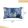 imageMaison d Hermine Decorative Pillow Covers 20x20 Inch Square 100 Cotton Throw Pillow Covers with Zipper  Chair Couches Sofas Bedroom Home for Easter Decorations Savana Jouy  Beige13  Feuillage  Air Force Blue