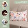 imageMaison d Hermine Decorative Pillow Covers 20x20 Inch Square 100 Cotton Throw Pillow Covers with Zipper  Chair Couches Sofas Bedroom Home for Easter Decorations Savana Jouy  Beige05  Equinoxe  Multi